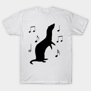 Cute Ferret Dancing to Music T-Shirt